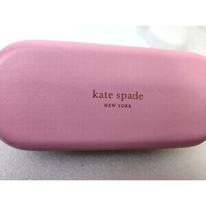 KATE SPADE New York Hard LARGE Pink Green CLAMSHELL Case EYE Sun GLASSES EMPTY